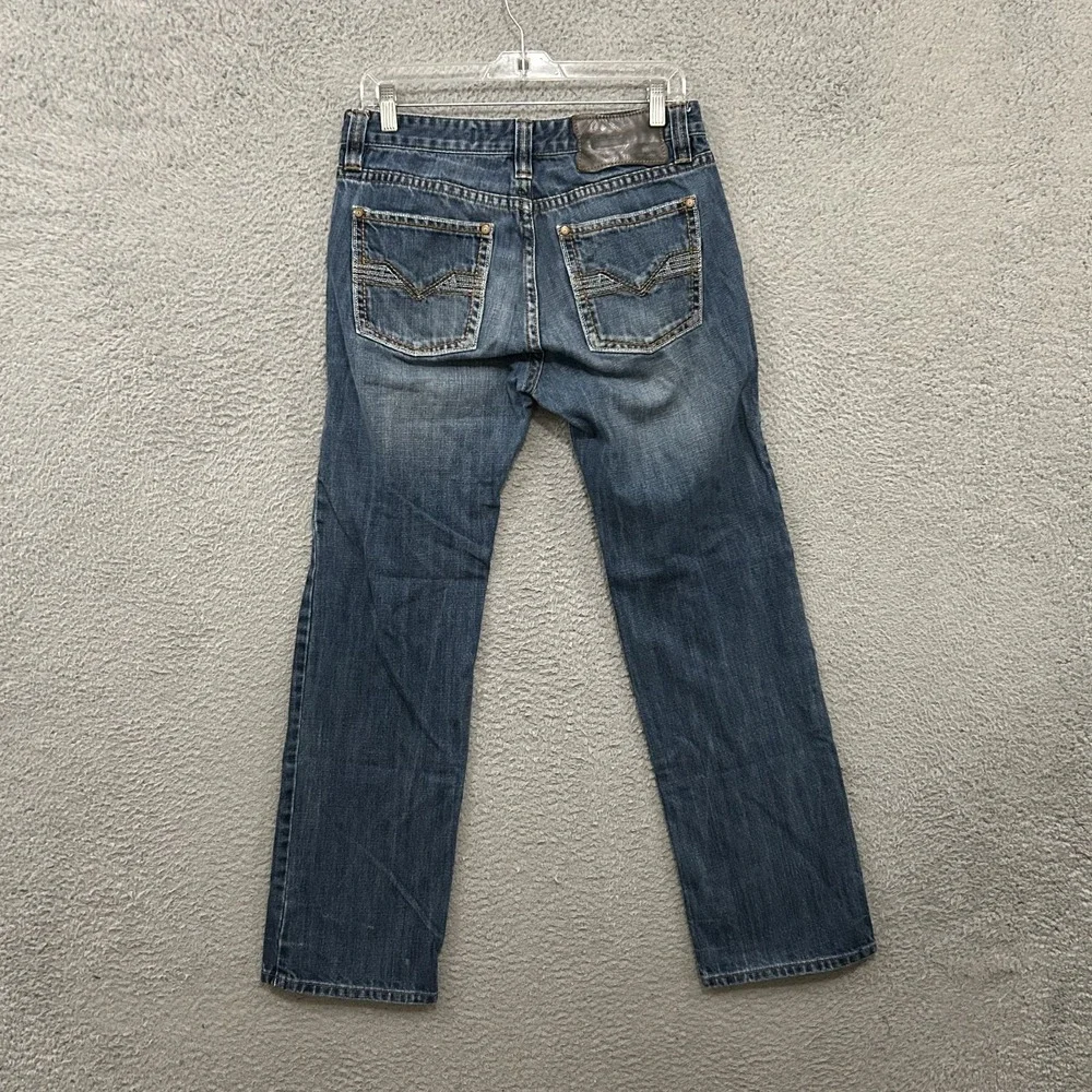 Rock & Roll Jeans Men 31x32 Blue Denim Revolver Slim Straight Medium Wash Cowboy